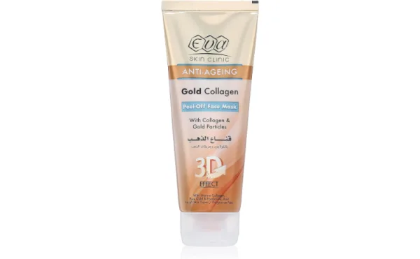 إيفا Skin Clinic لمقاومة التجاعيد Gold كولاجين Peel-Off Face Mask with Gold Particles for All Skin Types - fragrance free
