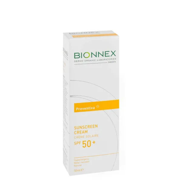 Bionnex Preventiva Organic Hypoallergenic Water-Resistant Face & Body واقي شمس SPF50+ - parabens free perfume free dyes free