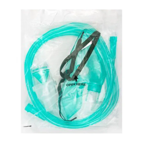 Q Medical Green Disposable Nebulizer Mask للبالغين - latex free