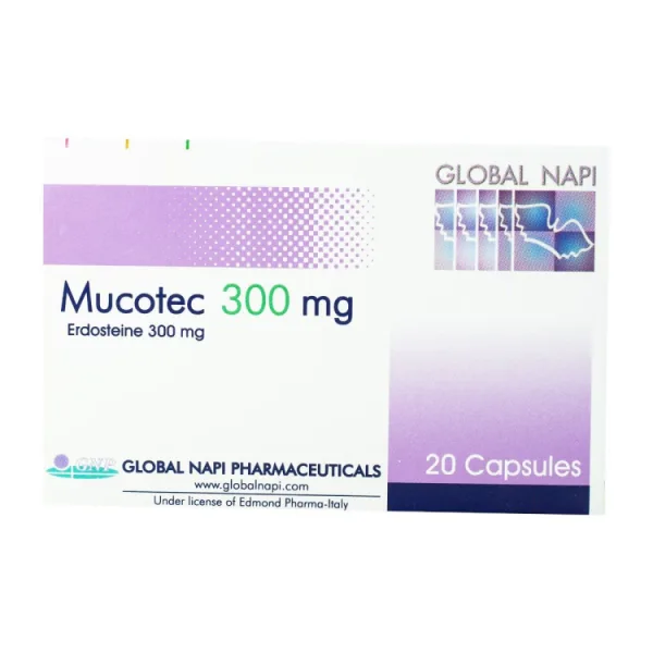 Mucotec 300 مجم Erdosteine Mucolytic Agent