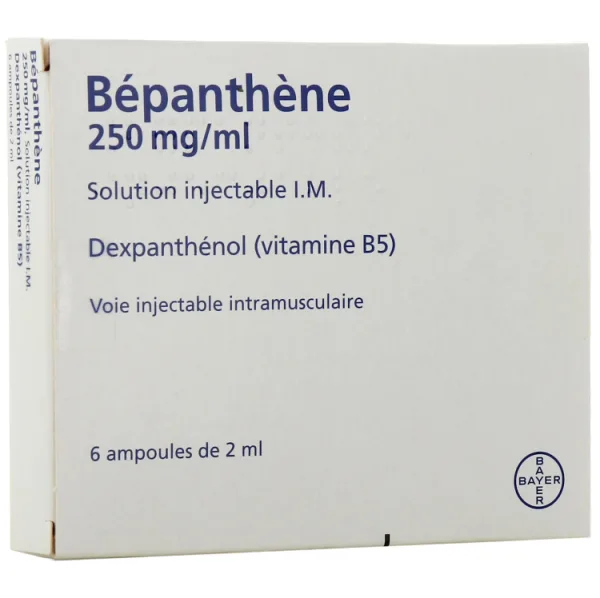 Bepanthene 250 مجم/مل فيتامين B5 محلول أمبولات for Intramuscular Injection
