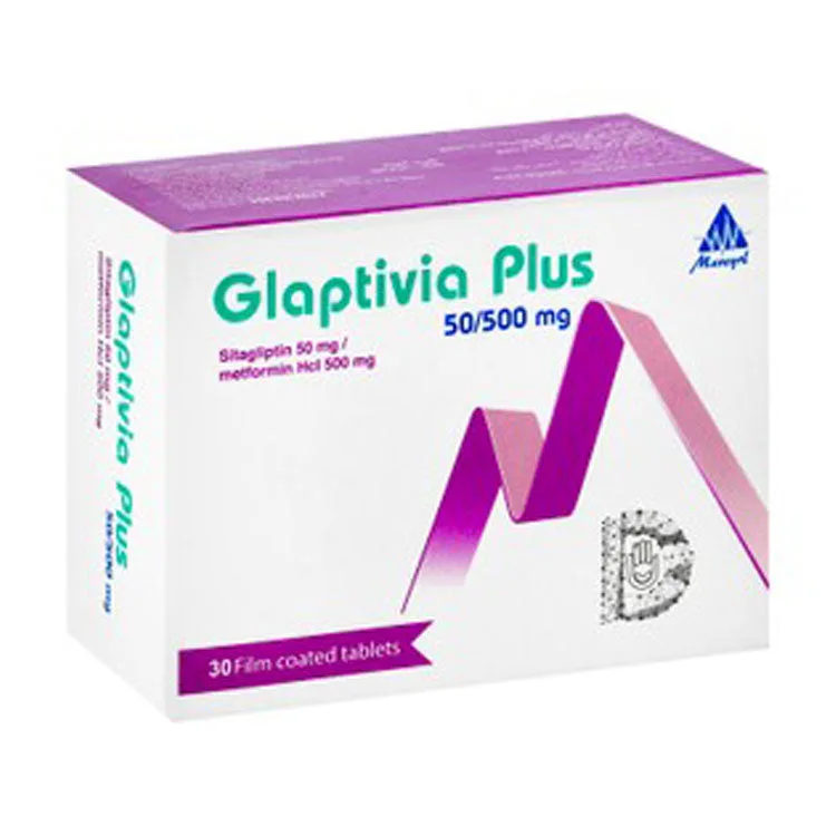 Glaptivia بلس 50 مجم Sitagliptin & 1000 مجم Metformin HCL