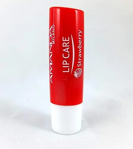Amanda Milano مرطب شفاه Strawberry Flavor with Shea Butter & فيتامين E 02